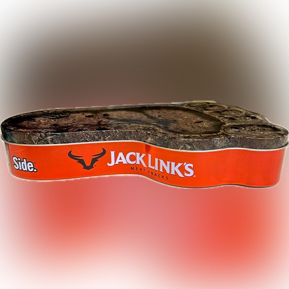 2016 JACK LINKS EMPTY LEFT BIG FOOT COLLECTIBLE STORAGE TIN SASQUATCH GIFT 11.5” - Picture 9 of 9